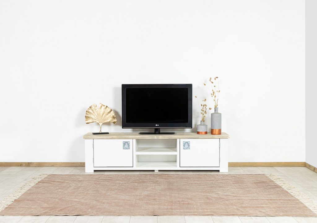 Steigerhouten TV meubel Eunice landelijk model