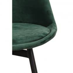 leaf chair velvet - emerald groen