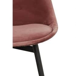 leaf chair velvet - roze