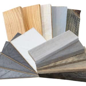 Samples behandeling meubelen van steigerhout, douglashout of betonlook