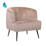 Fauteuil Billy taupe velvet