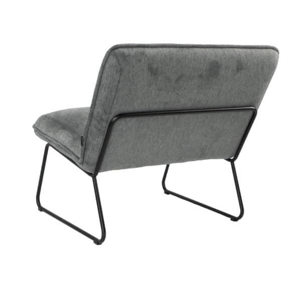 Fauteuil Merle antraciet polyester
