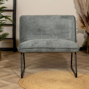 Fauteuil Merle antraciet polyester
