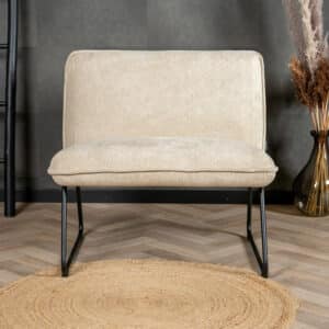 Fauteuil taupe polyester