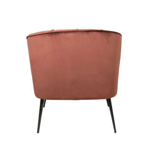 Fauteuil Chester champagne velours