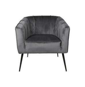Fauteuil Chester donkergrijs velours